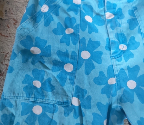 Big Bud Press Blue and White Casual Bottoms - Picture 3 of 5